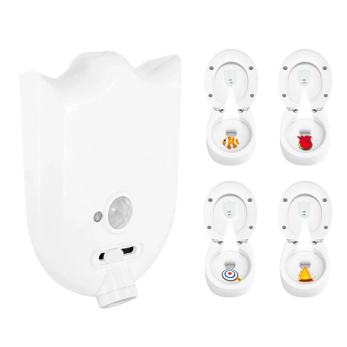 LED Motion Sensor Toilet Night Light with Creative Color Projection