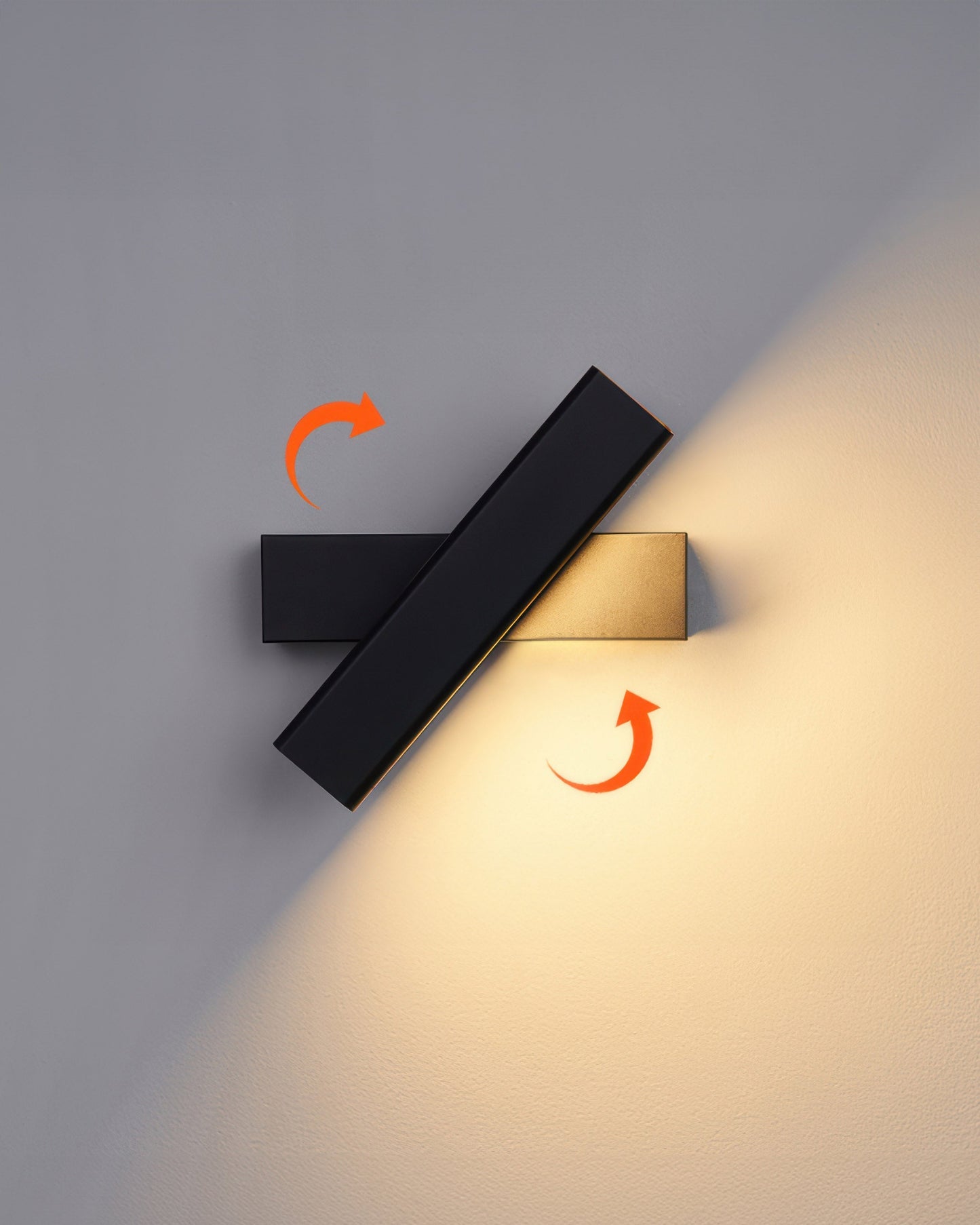Rotatable Nordic Wood Grain Wall Lamp