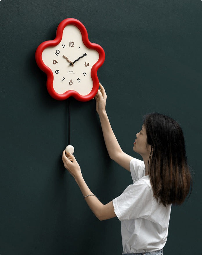 Silent Pendulum Wall Clock with Eco-Friendly Design