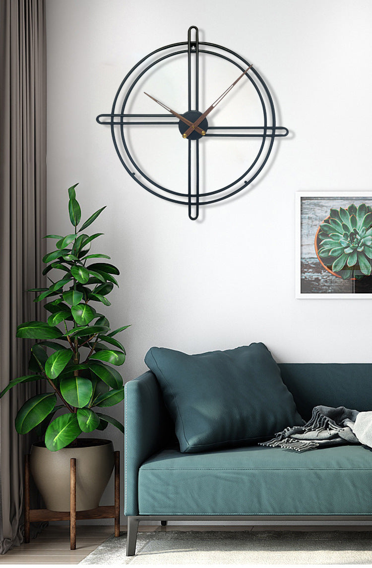 Nordic 23-Inch Decorative Wall Clock with Silent Movement