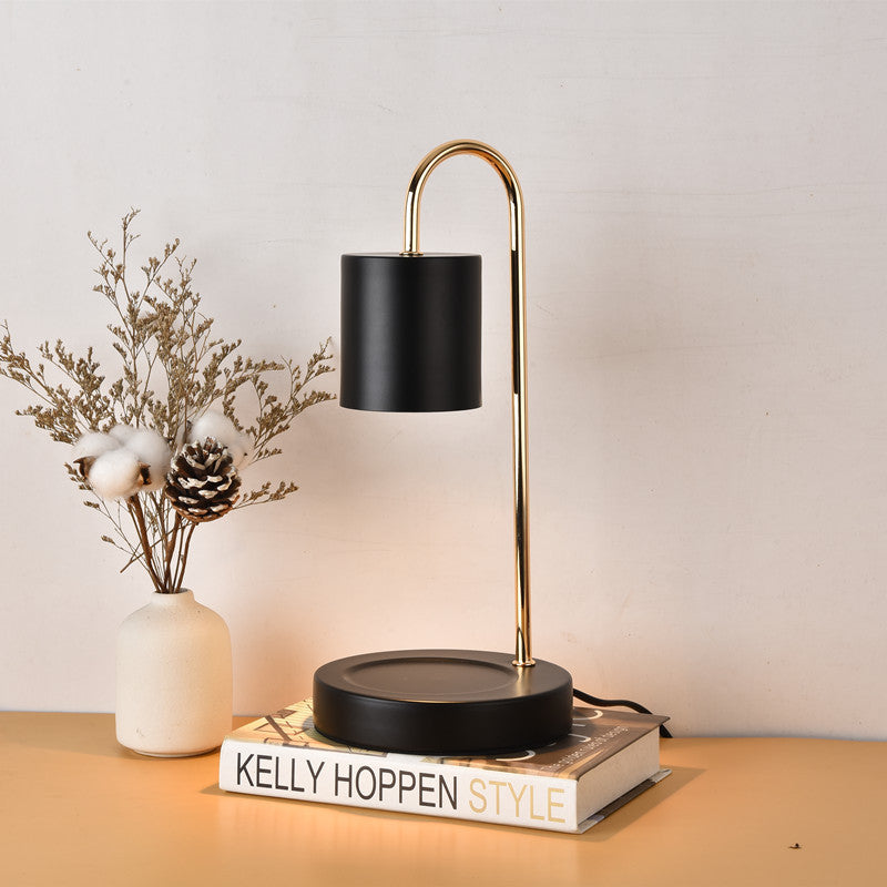Candle Warmer Table Lamp with Curved Design
