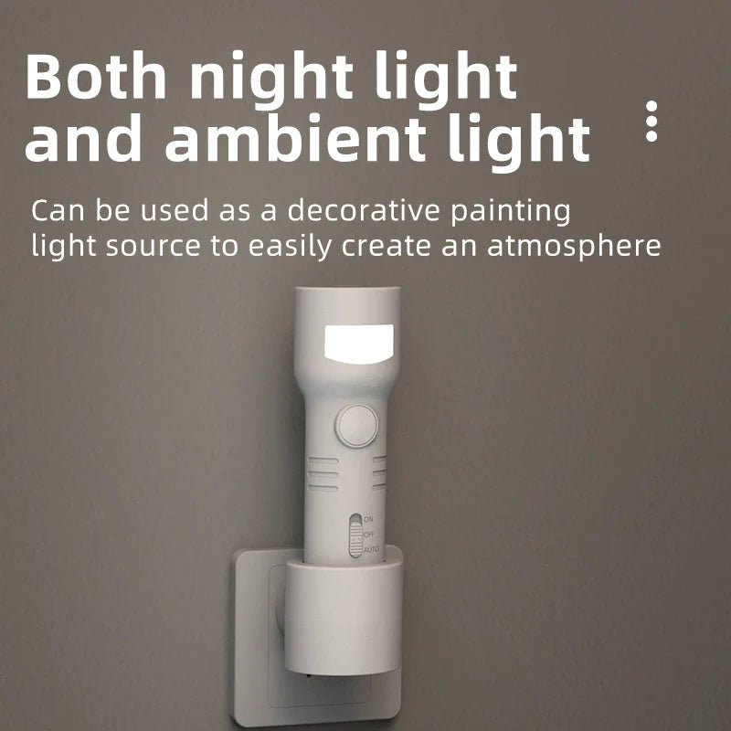 Rechargeable Motion Sensor Night Light and Portable Flashlight