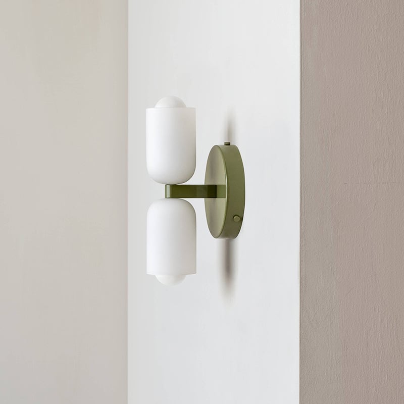 Up-Down Style Glass Wall Light, 11.8 Inch