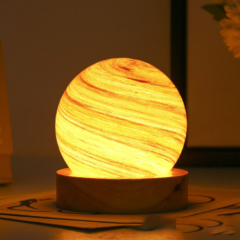 Captivating Planet Lamp with 12 Colorful Star Designs