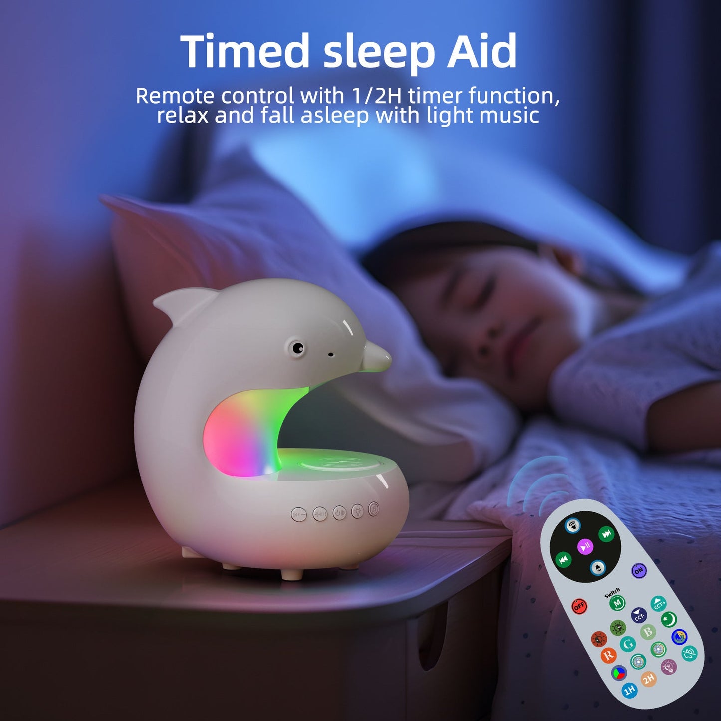 Wireless Charging Night Light with LED Glow
