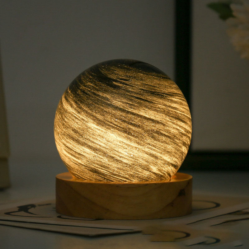 Captivating Planet Lamp with 12 Colorful Star Designs