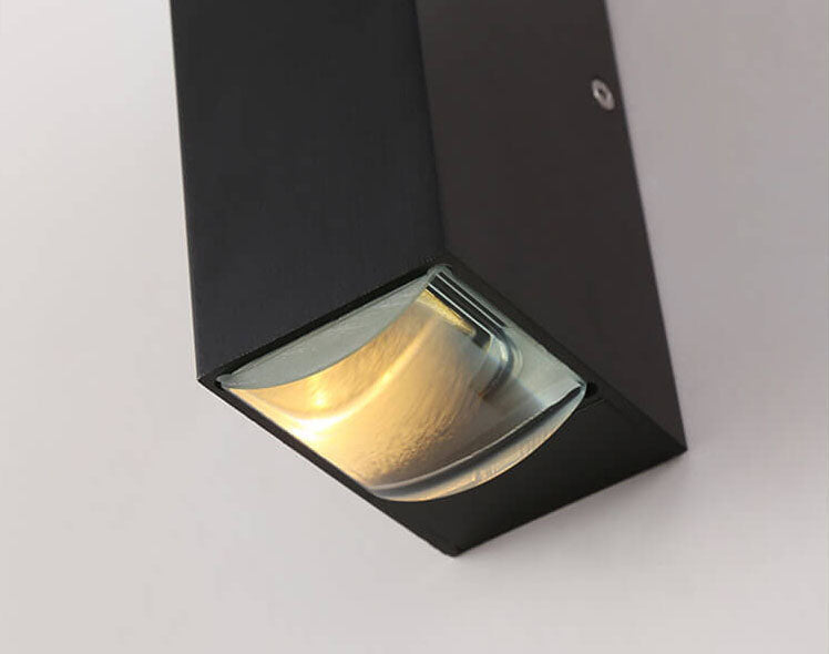 Modern Waterproof LED Outdoor Wall Sconce with Adjustable Base