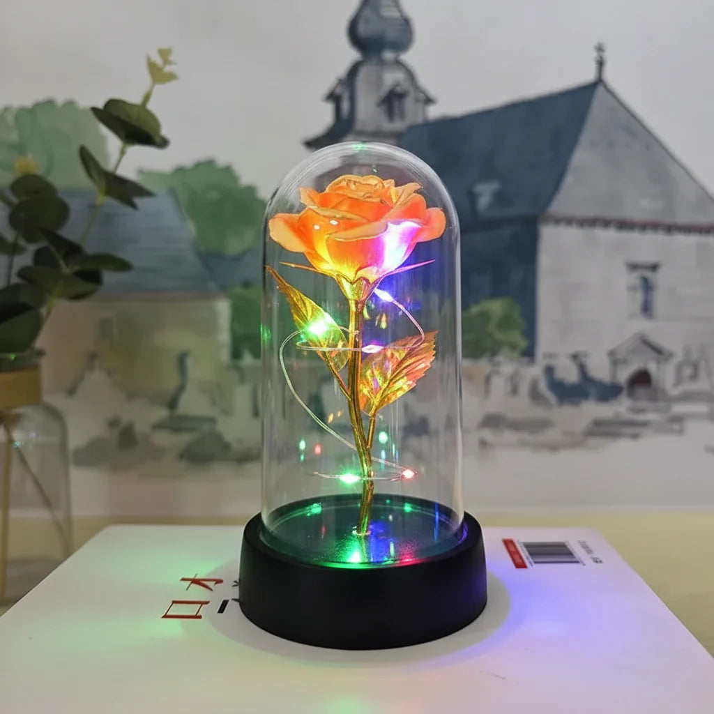 LED Light Artificial Rose Flower for Valentine's Day