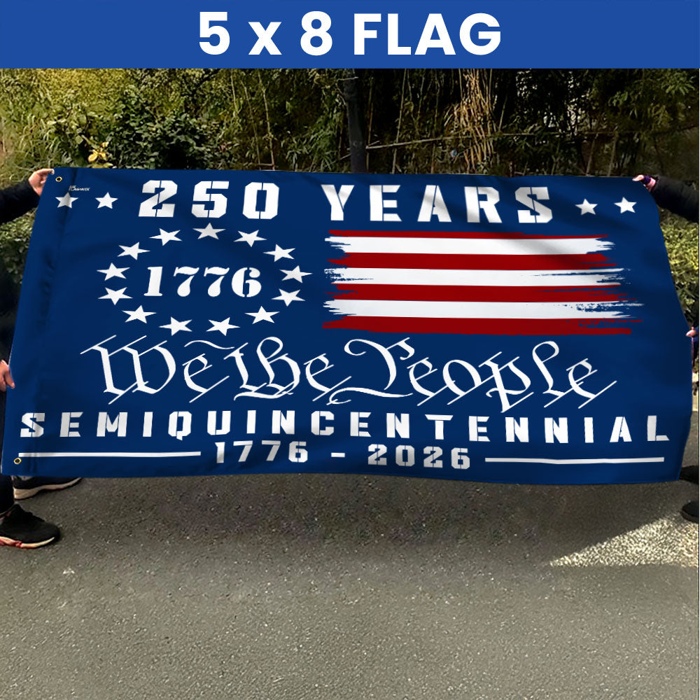 Canvas American Grommet Flag - We The People 250th Anniversary