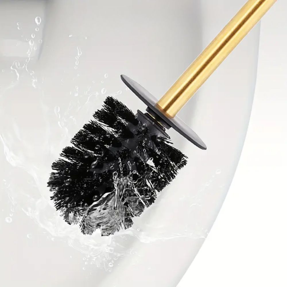 Stainless Steel Standing Toilet Brush Set
