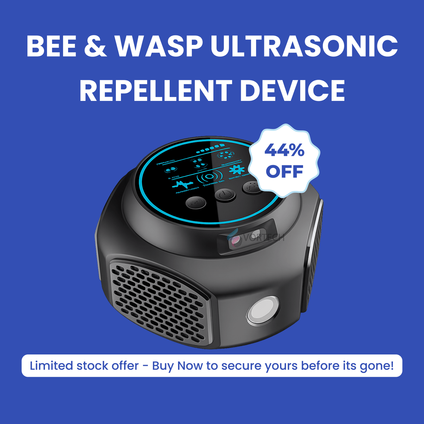 Ultrasonic Bee and Wasp Repellent for 360-Degree Coverage
