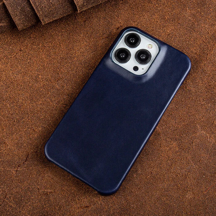 Genuine Leather iPhone Case with MagSafe Compatibility