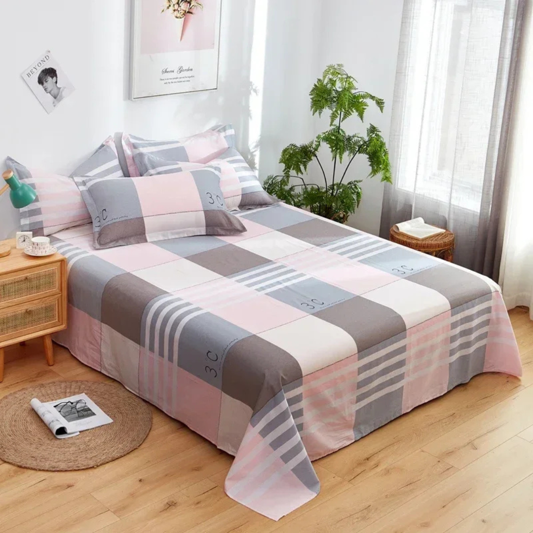 Soft Breathable Cotton Bed Cover for Year-Round Comfort