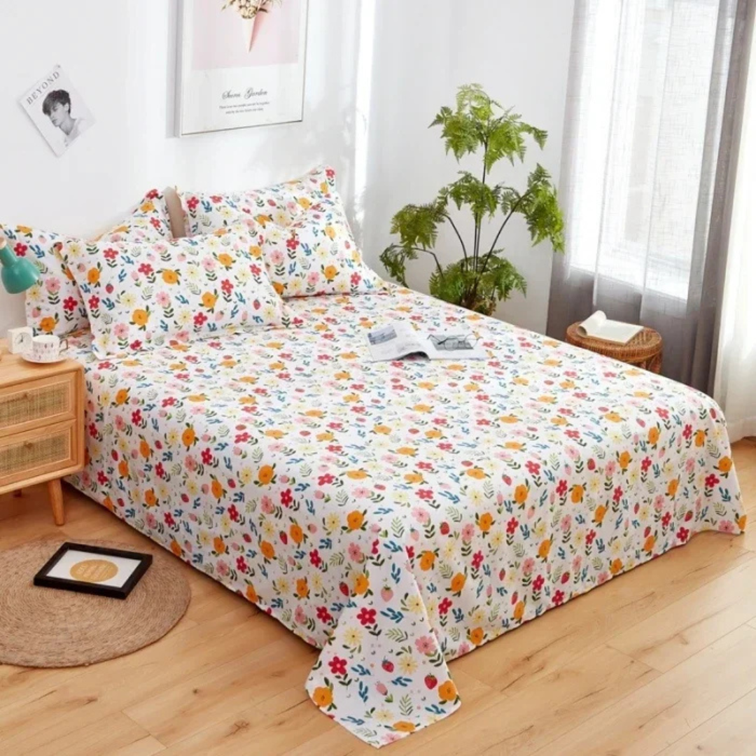 Soft Breathable Cotton Bed Cover for Year-Round Comfort
