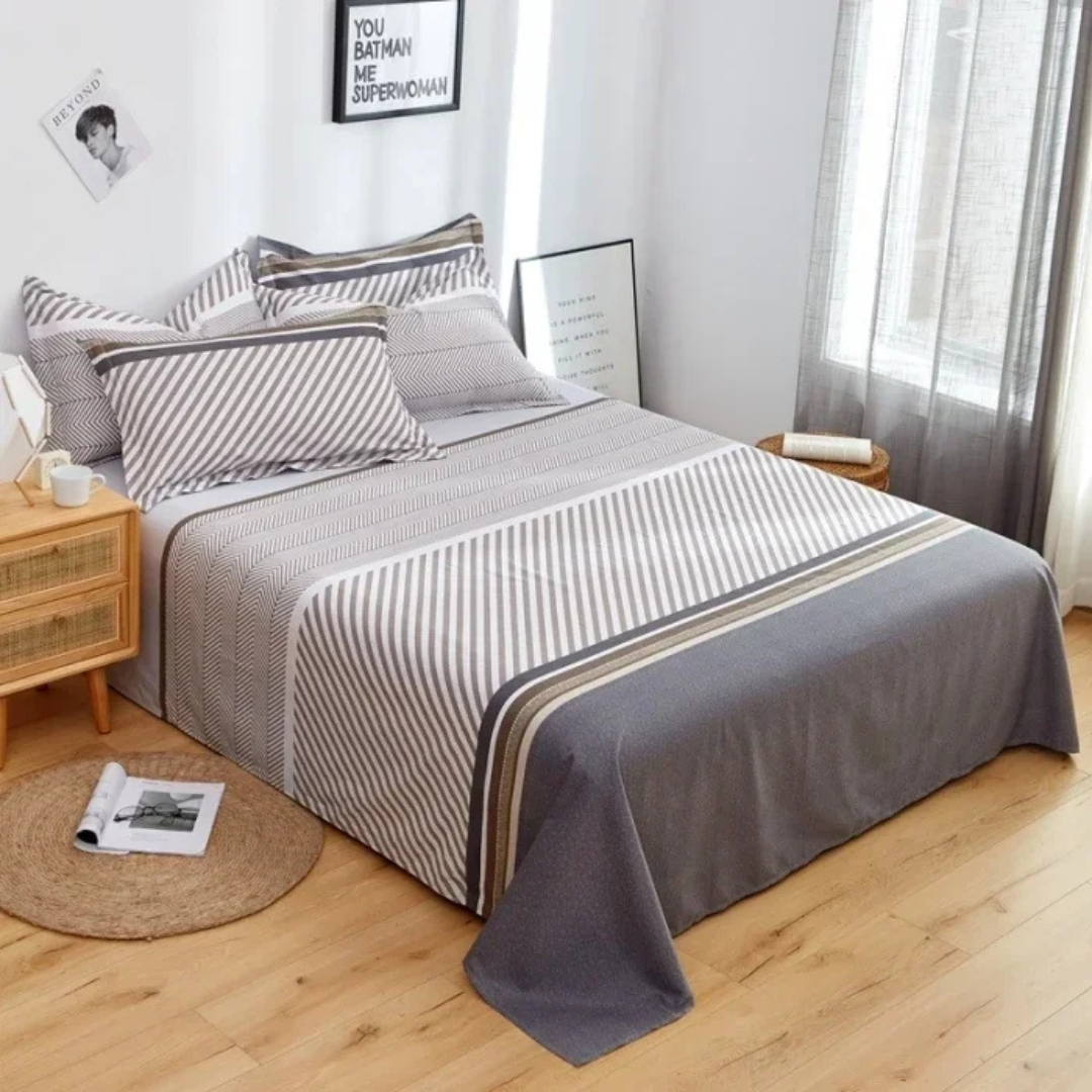 Soft Breathable Cotton Bed Cover for Year-Round Comfort