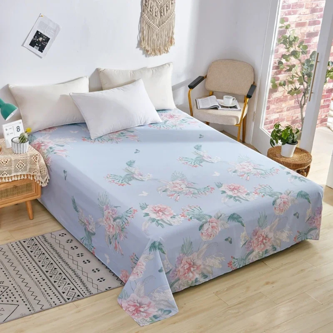 Soft Breathable Cotton Bed Cover for Year-Round Comfort