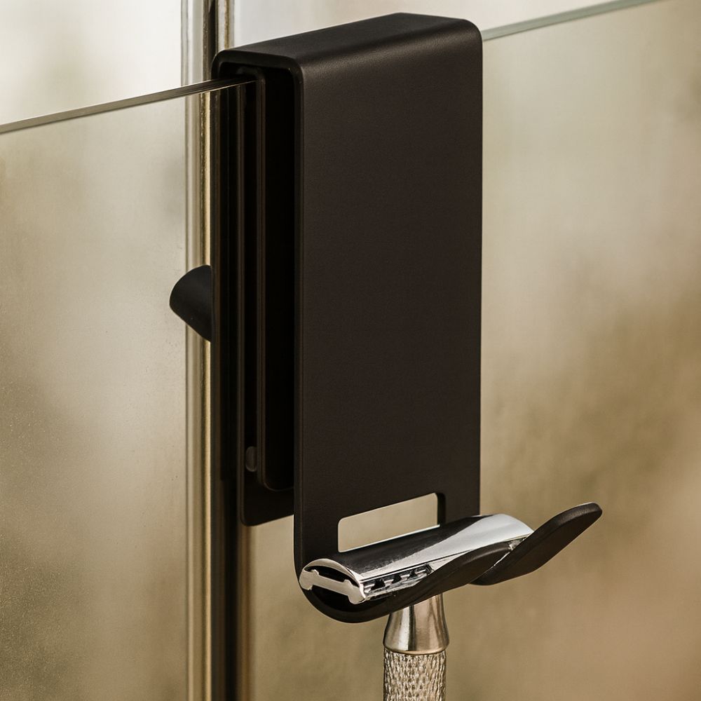 Sleek Stainless Steel Shower Door Hooks for Towels