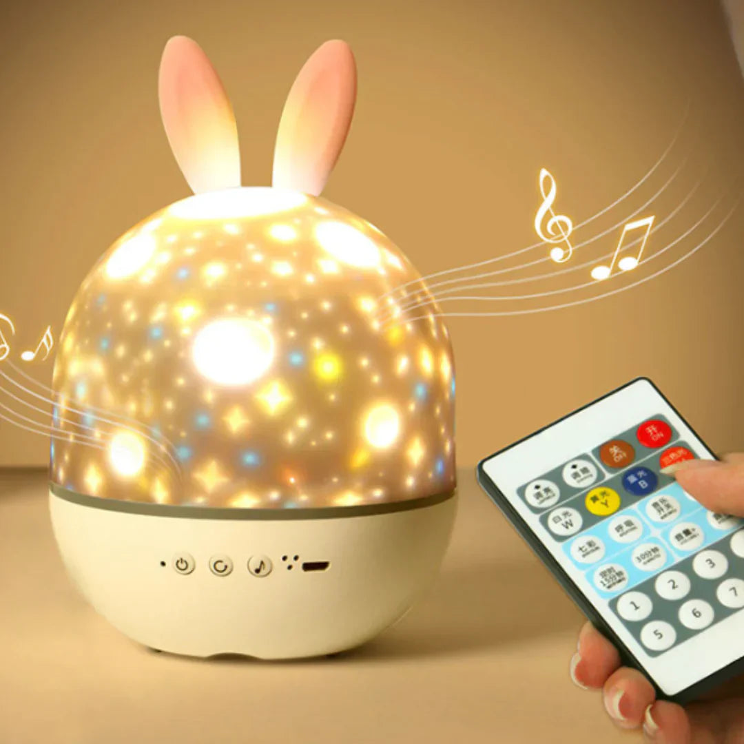 Rechargeable Night Light with Calming Projections and Melodies