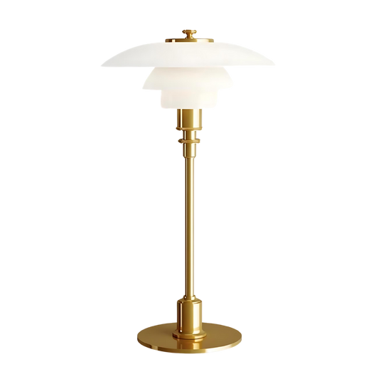Elegant Black Metal Table Lamp with LED Illumination
