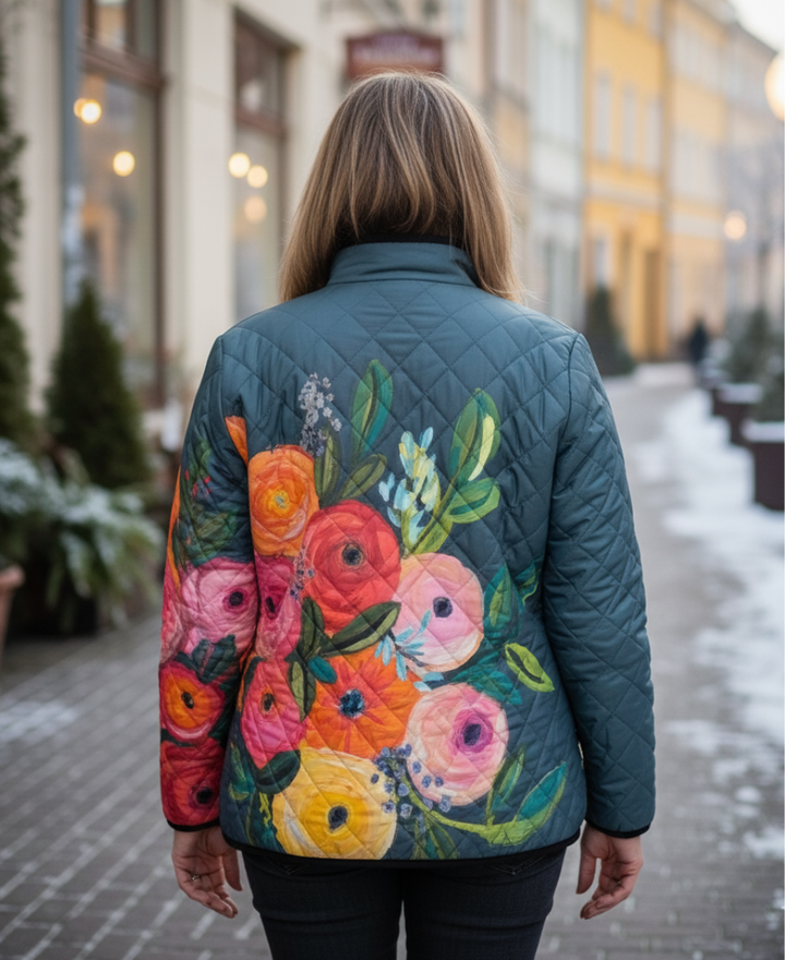 Holly | Quilted Floral Jacket