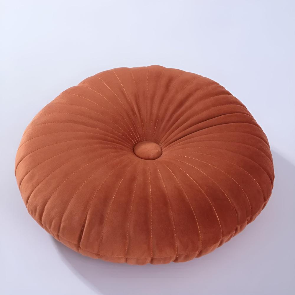 Pumpkin-Shaped Plush Cushion in Vibrant Colors