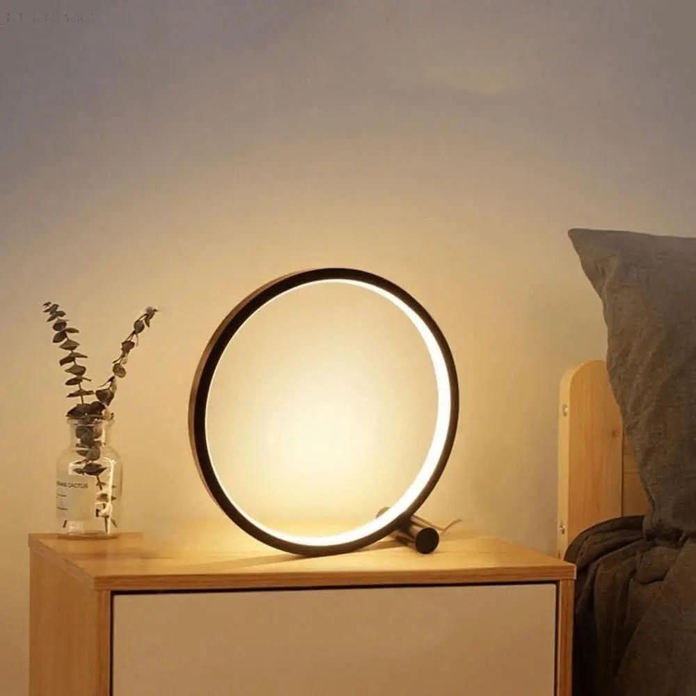 Dimmable LED Ring Table Lamp with Touch Control