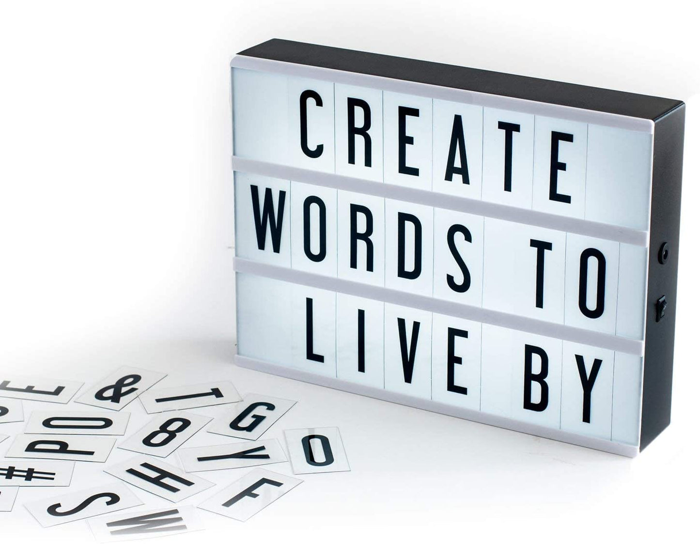 LED Light Box with 100+ Replacement Letters