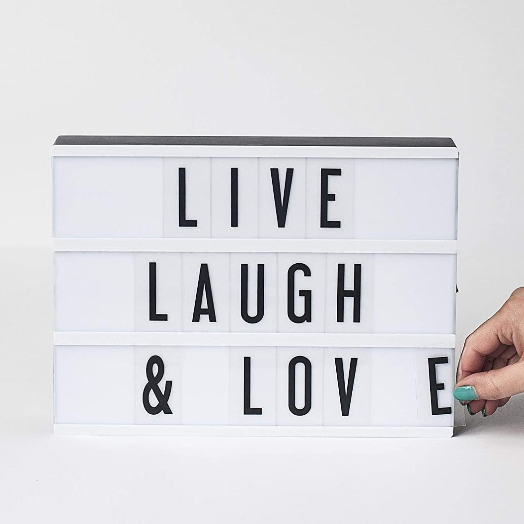LED Light Box with 100+ Replacement Letters