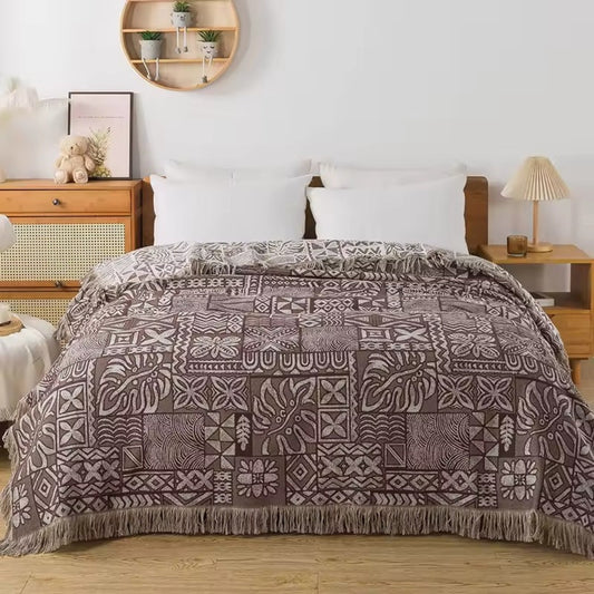 Lace Trimmed Muslin Cotton Blanket
