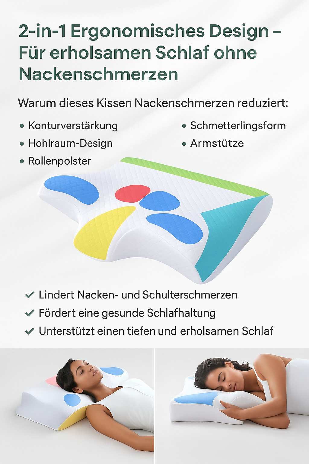 Orthopedic Memory Foam Pillow for Neck and Spine Support