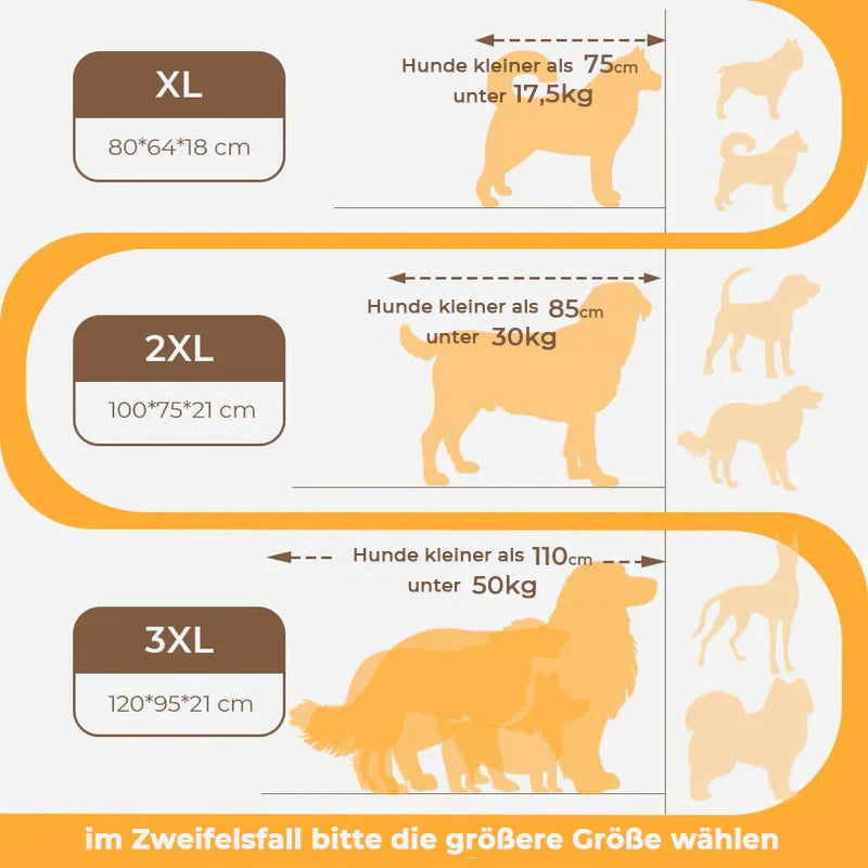 Orthopedic Large Dog Bed with Neck Support and Washable Cover