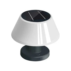 Portable Solar-Powered Table Lamp with Rechargeable Battery