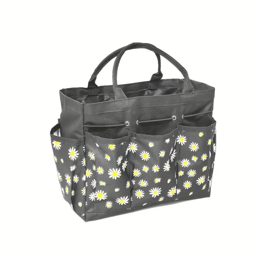 Floral Oxford Garden Tool Organizer Bag