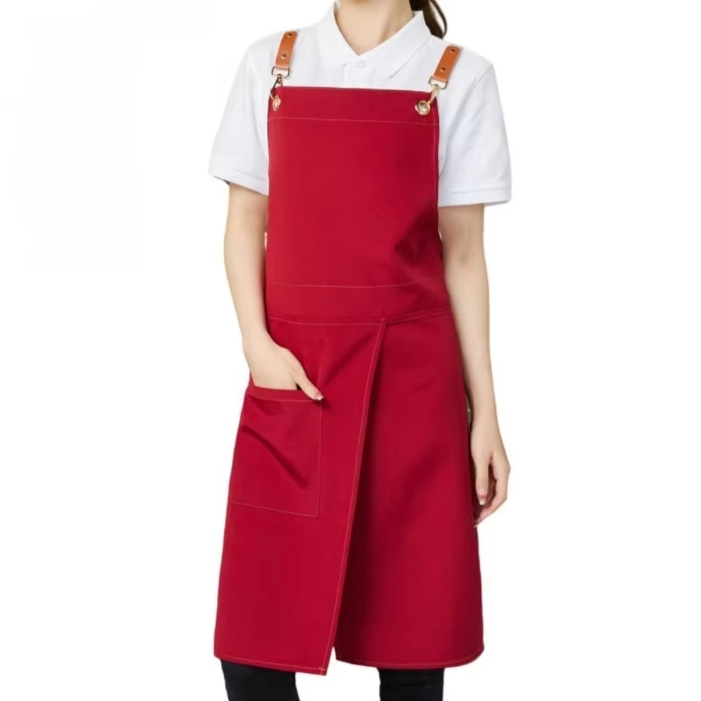 Unisex Water-Resistant Split Skirt Apron with Pockets