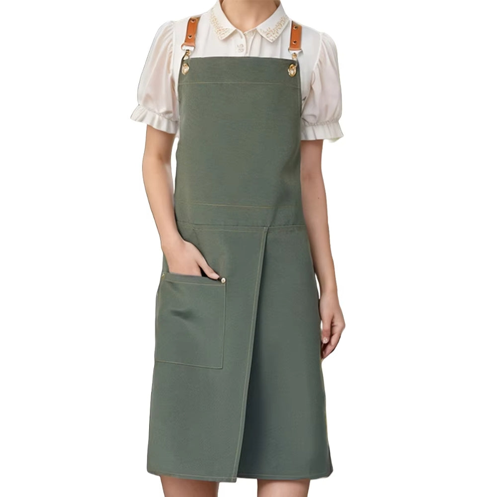 Unisex Water-Resistant Split Skirt Apron with Pockets