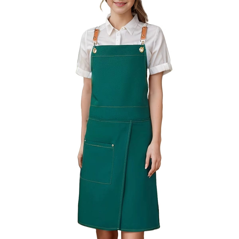 Unisex Water-Resistant Split Skirt Apron with Pockets