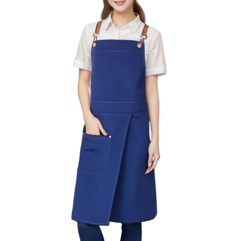 Unisex Water-Resistant Split Skirt Apron with Pockets