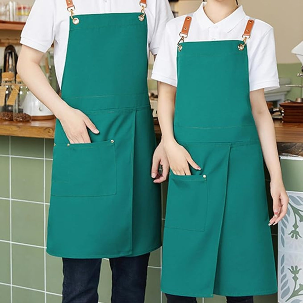 Unisex Water-Resistant Split Skirt Apron with Pockets