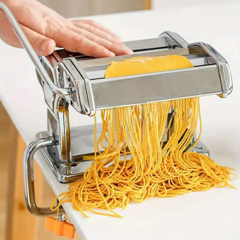 Stainless Steel Pasta Maker with 6 Thickness Settings