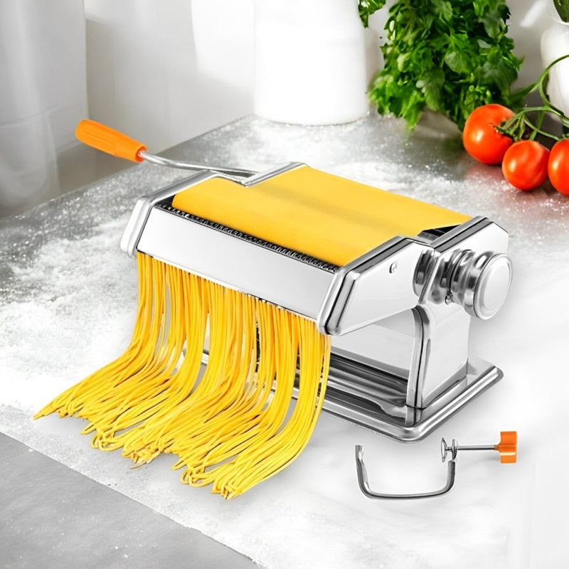 Stainless Steel Pasta Maker with 6 Thickness Settings