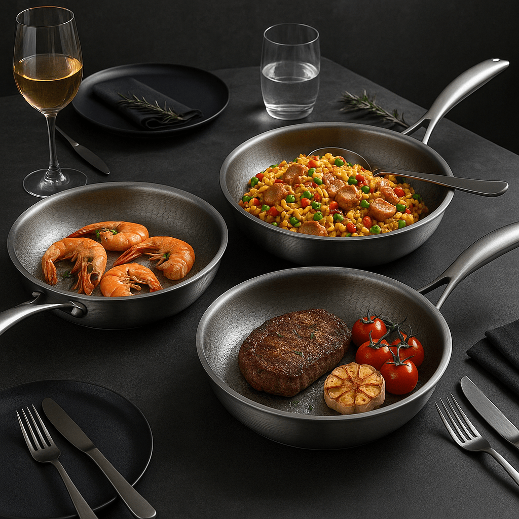 Titanium Nonstick Frying Pan for All Heat Sources, Scratch-Resistant