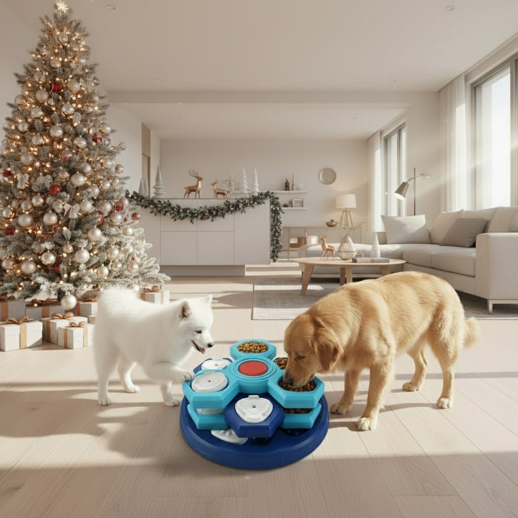 Interactive Dog Puzzle Feeder for Slow Eating