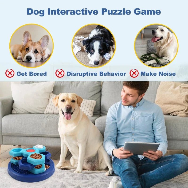 Interactive Dog Puzzle Feeder for Slow Eating