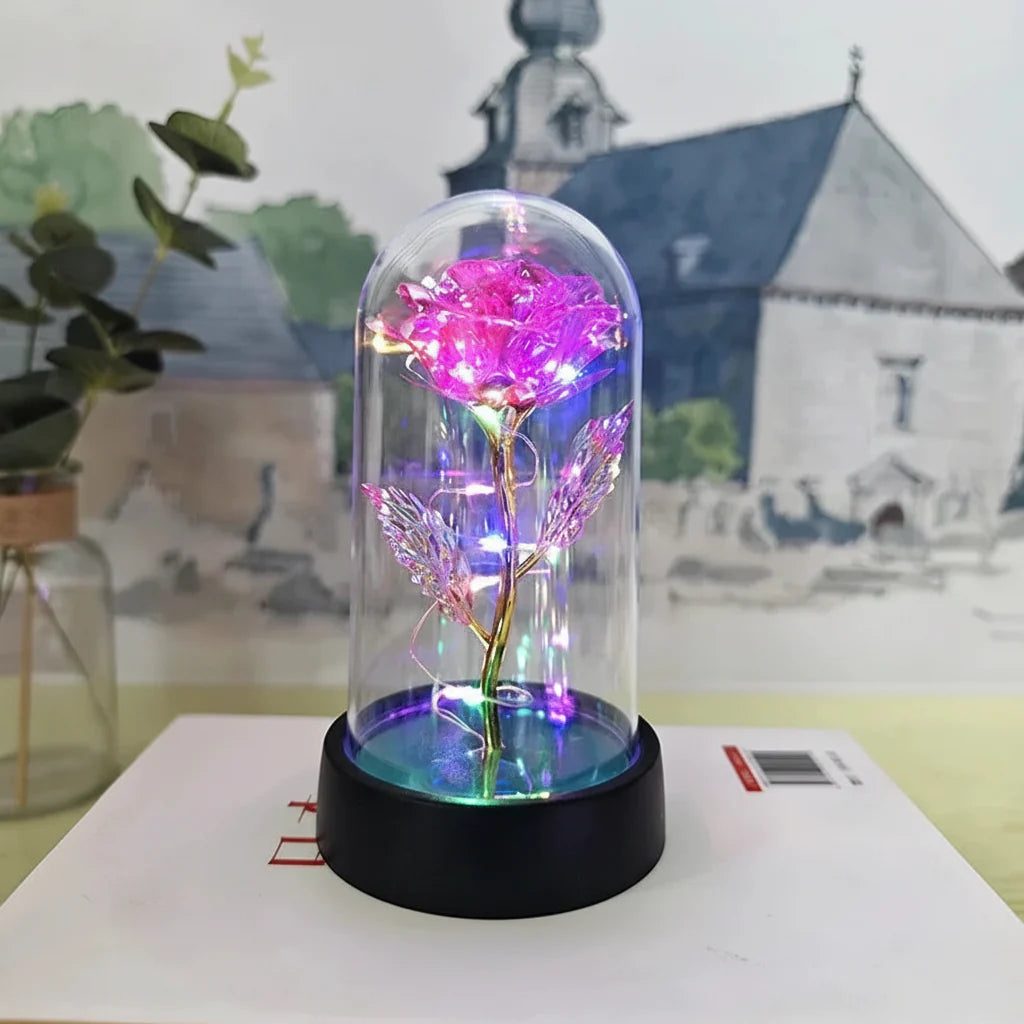 LED Light Artificial Rose Flower for Valentine's Day