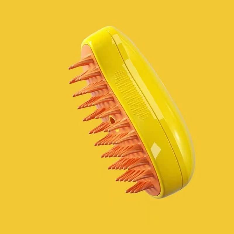 Steam Brush for Pets with Gentle Grooming and Hair Removal
