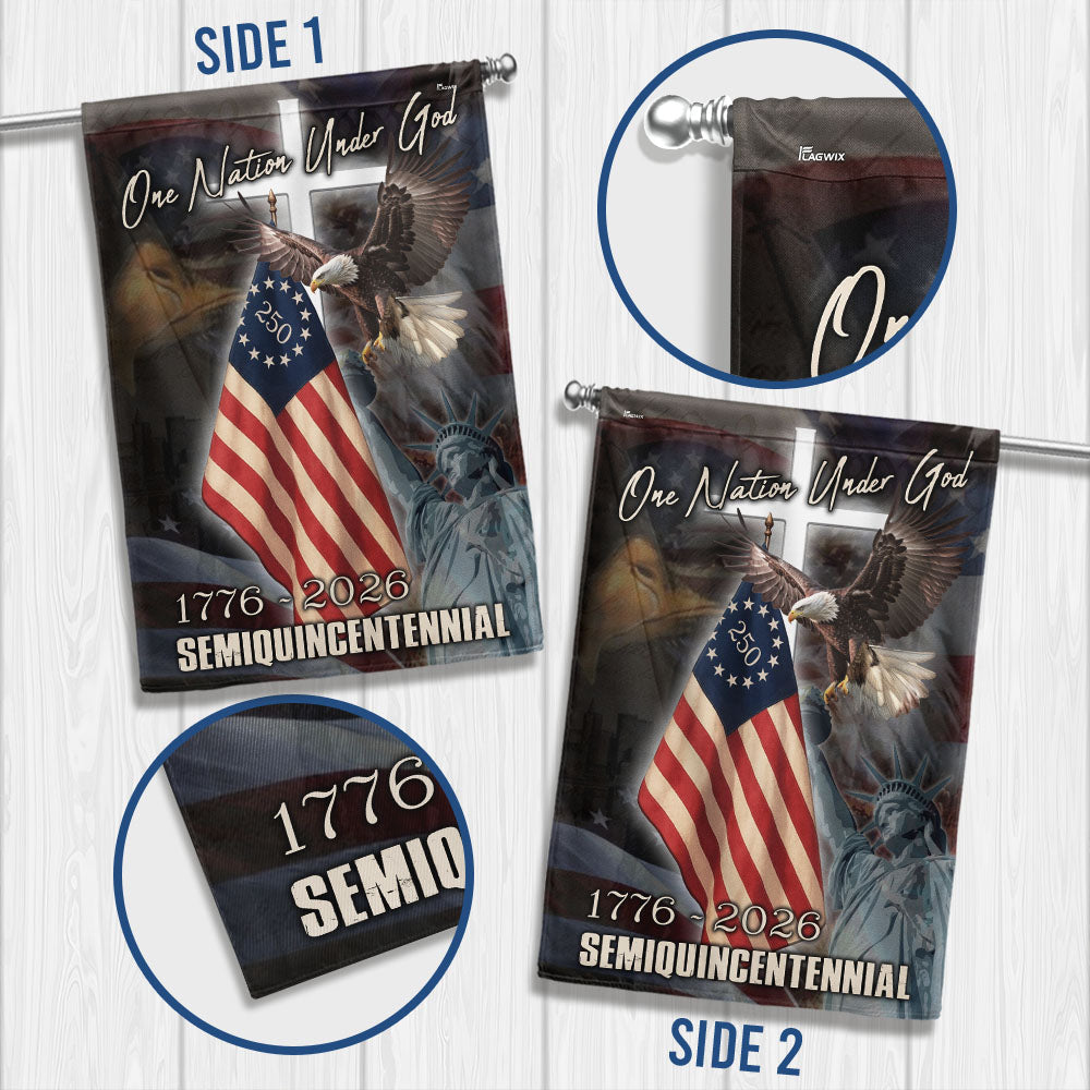 One Nation Under God Flag for Semiquincentennial Celebration