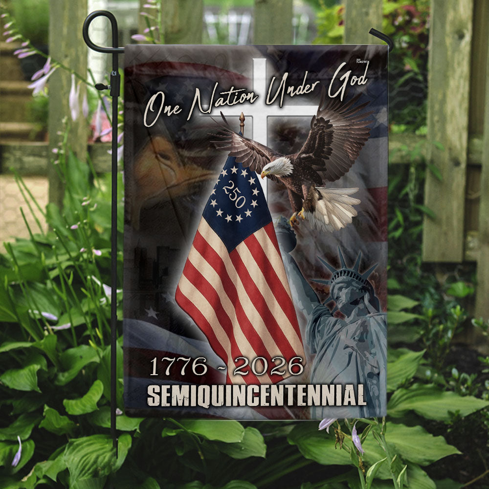 One Nation Under God Flag for Semiquincentennial Celebration