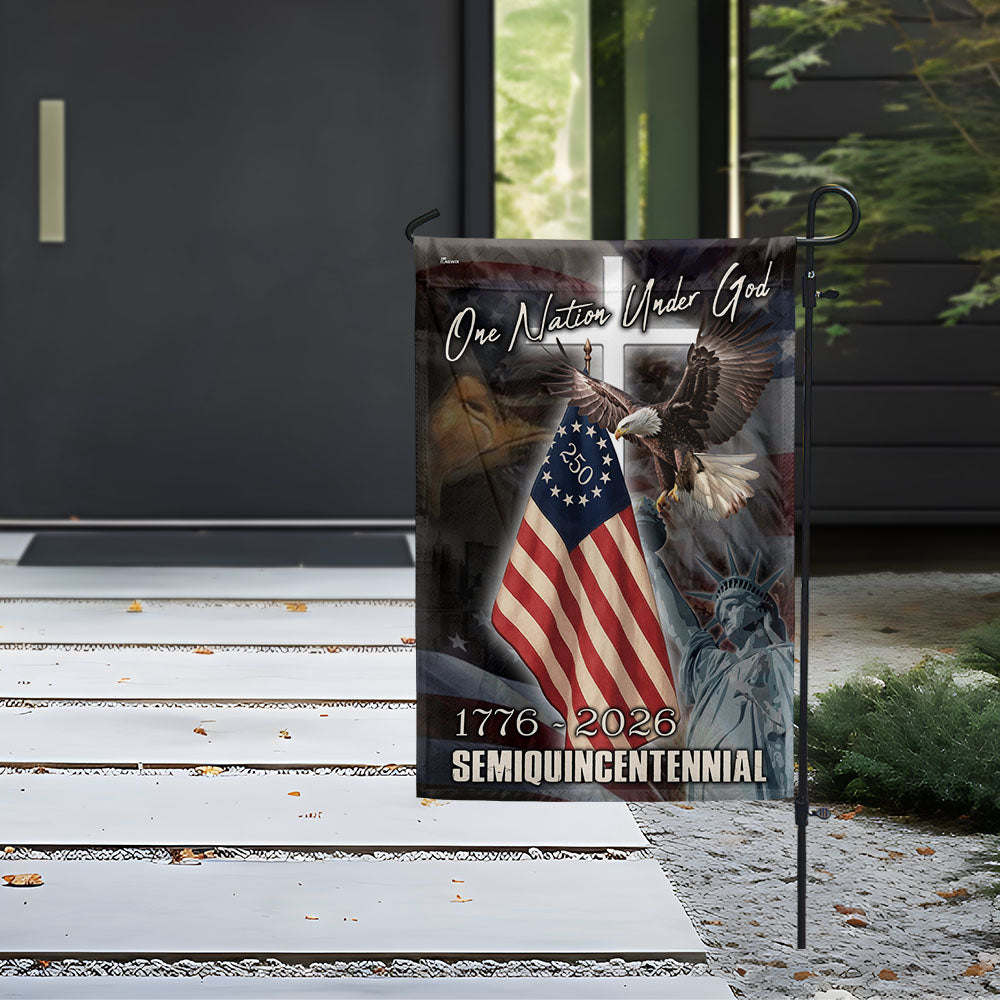 One Nation Under God Flag for Semiquincentennial Celebration