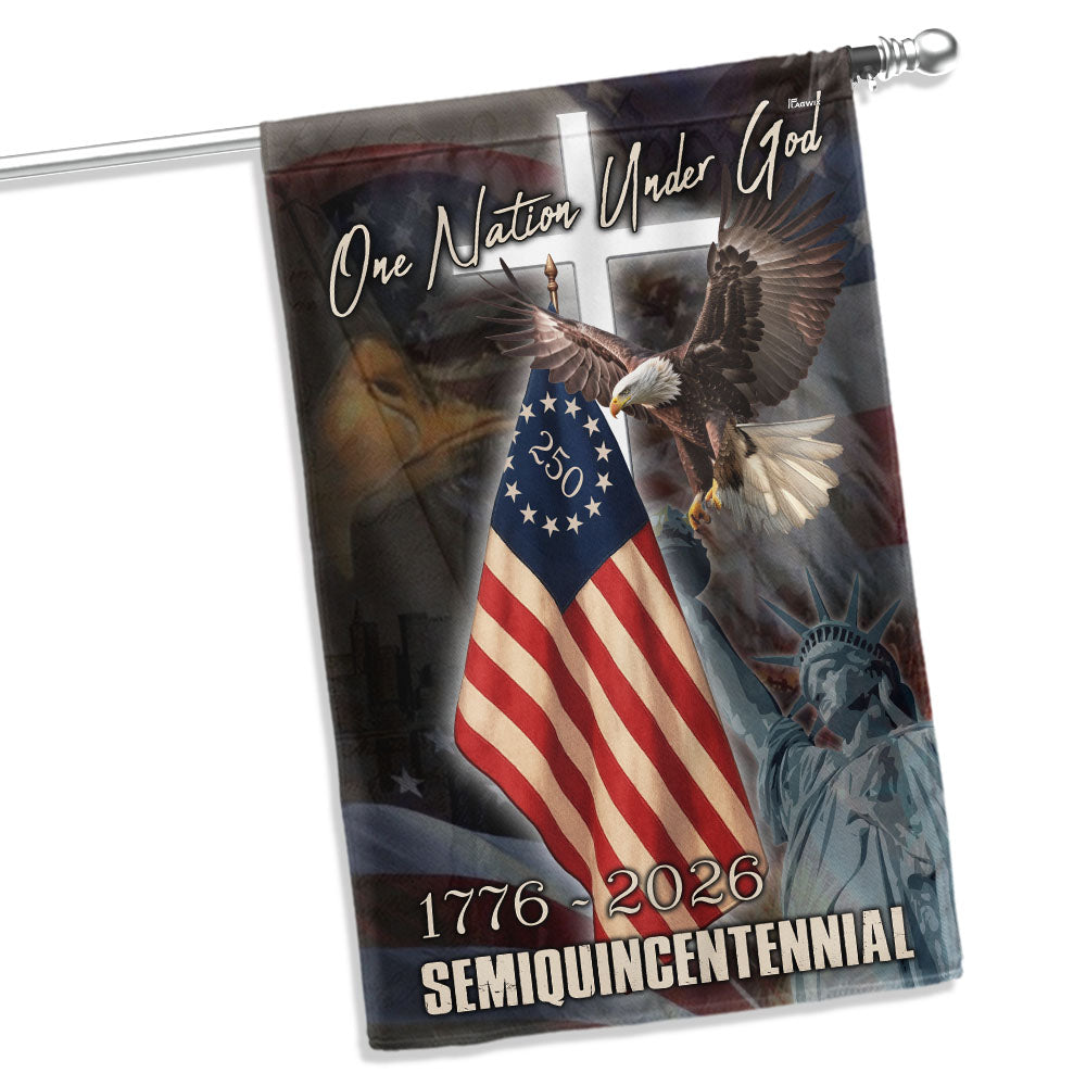 One Nation Under God Flag for Semiquincentennial Celebration
