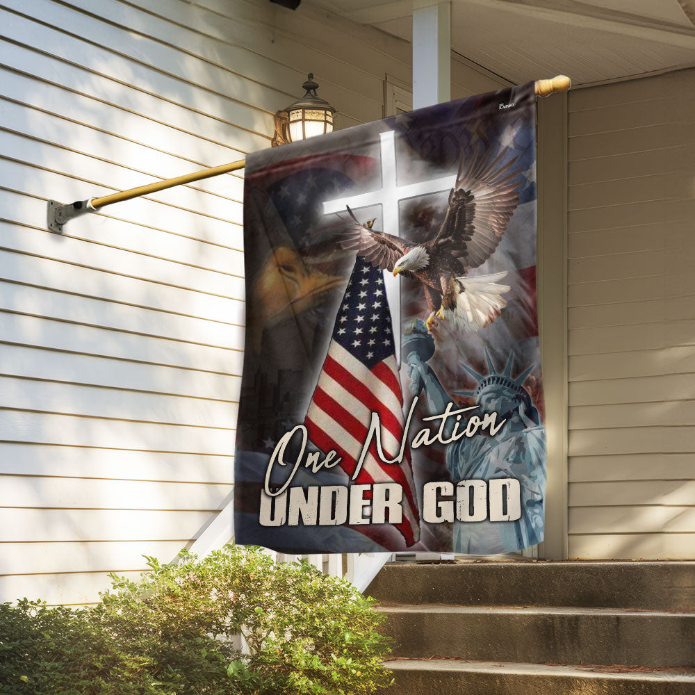 Double-Sided Printed American Flag - Custom Canvas Home Decor